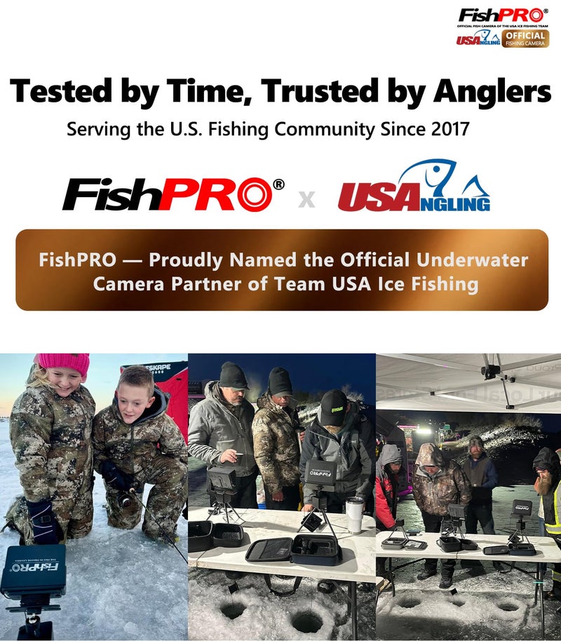 FishPro [FishPROÂ® 2026 Upgrade] Underwater Fishing Camera 4.3'' [Proven Since 2017] Ice Fishing Camera 1000 TVL w/ 65ft Magnetic-Spool, IR, USB-C, 5000mAh, Portable Fish Finder for Ice Lake Boat Kayak Fishing - Image 2